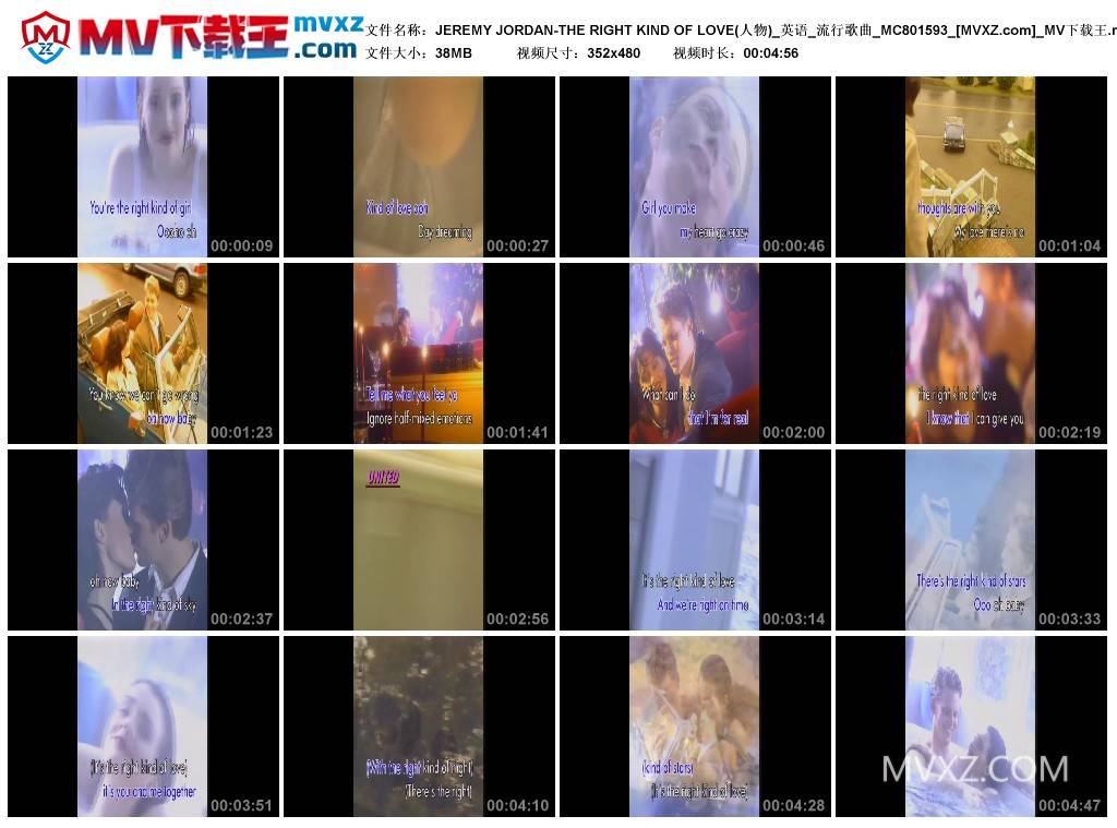 JEREMY JORDAN-THE RIGHT KIND OF LOVE(人物)_英语_流行歌曲_MC801593